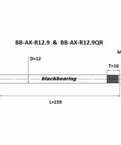 Black-bearing BLACK BEARING Steckachse Hinten 12x1,0mm 9 Black-bearing BLACK BEARING Steckachse Hinten 12x1,0mm -E-Mountainbikes Verkäufe black bearing thru axle rear 12x10mm 4