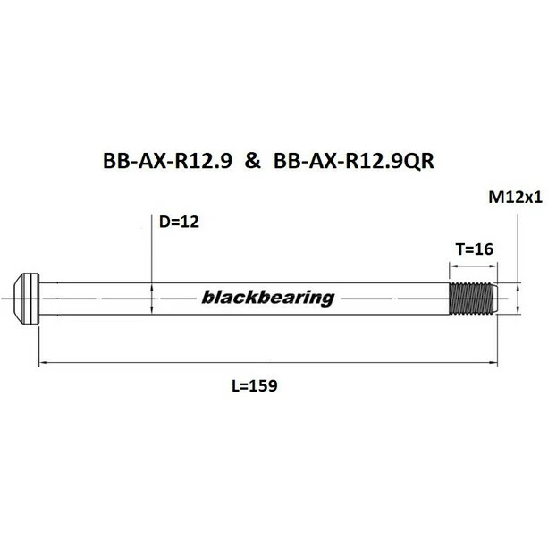 Black-bearing BLACK BEARING Steckachse Hinten 12x1,0mm 4 Black-bearing BLACK BEARING Steckachse Hinten 12x1,0mm – Bild 4