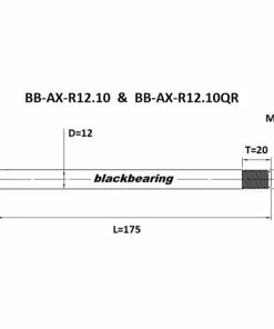 Black-bearing BLACK BEARING Steckachse Hinten 12x1,0mm 11 Black-bearing BLACK BEARING Steckachse Hinten 12x1,0mm -E-Mountainbikes Verkäufe black bearing thru axle rear 12x10mm 6