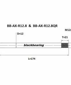 Black-bearing BLACK BEARING Steckachse Hinten 12x1,75mm 9 Black-bearing BLACK BEARING Steckachse Hinten 12x1,75mm -E-Mountainbikes Verkäufe black bearing thru axle rear 12x175mm 4