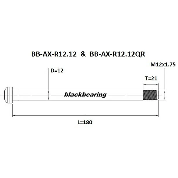 Black-bearing BLACK BEARING Steckachse Hinten 12x1,75mm 6 Black-bearing BLACK BEARING Steckachse Hinten 12x1,75mm – Bild 6