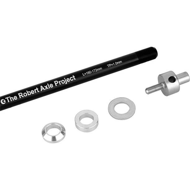 BOB Steckachsen Adapter Ø12mm 1mm L160-174mm Schwarz 2 BOB Steckachsen Adapter Ø12mm 1mm L160-174mm Schwarz – Bild 2