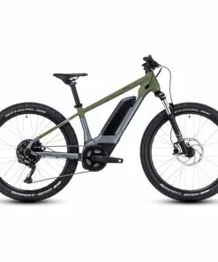 Cube Acid 240 Hybrid Rookie SLX 400 Kinder Oliv/grau