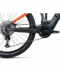 Cube Stereo Hybrid 120 Pro 625 Grau/orange -E-Mountainbikes Verkäufe cube stereo hybrid 120 pro 625 flashgreynorange 4 1