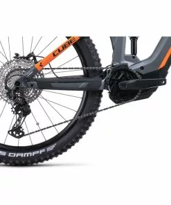 Cube Stereo Hybrid 140 HPC SL 625 Grau -E-Mountainbikes Verkäufe cube stereo hybrid 140 hpc sl 625 flashgreynorange 4