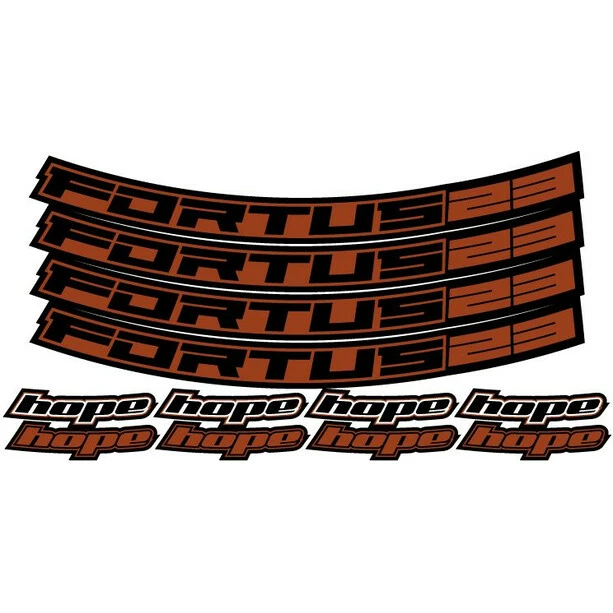 Hope Fortus Sticker Set 23mm 27.5" Rot 1 Hope Fortus Sticker Set 23mm 27.5" Rot