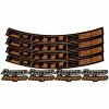 Hope Fortus Sticker Set 23mm 27.5" Orange