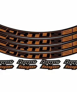 Hope Fortus Sticker Set 26mm 26" Orange