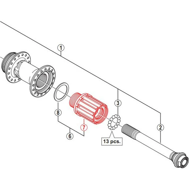 Shimano ZEE Freilaufkörper 1 Shimano ZEE Freilaufkörper