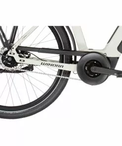 Winora Sinus N5 Eco Trapez Damen Grau -E-Mountainbikes Verkäufe winora sinus n5 eco trapeze sage grey matt 6