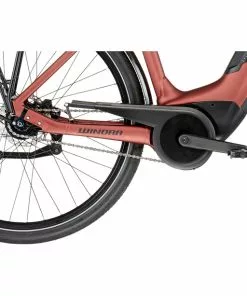 Winora Tria N8 Eco Wave Rot -E-Mountainbikes Verkäufe winora tria n8 eco wave velvet red matt 6